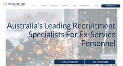 Desktop Screenshot of ironsiderecruitment.com